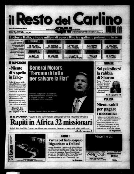 Il Resto del Carlino : giornale dell'Emilia